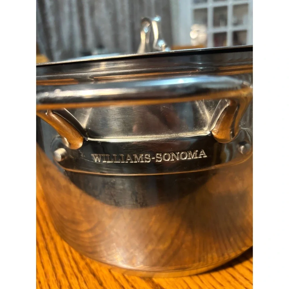 Williams Sonoma Stainless Steel Stock‎ Pot Dutch Oven Rapid Boil With Lid